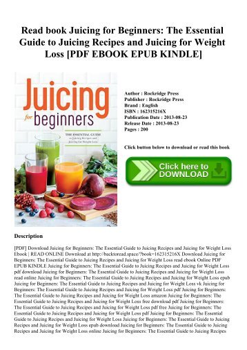 Juicing Recipes Pdf